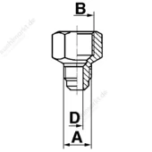 Verbindungsnippel reduziert VR 3/4''UNFx5/8''UNF