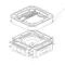 Mitsubishi Klimagerät CityM 4-W-Kassette PLFY-M80VEM6 o.Blende R410A/R32