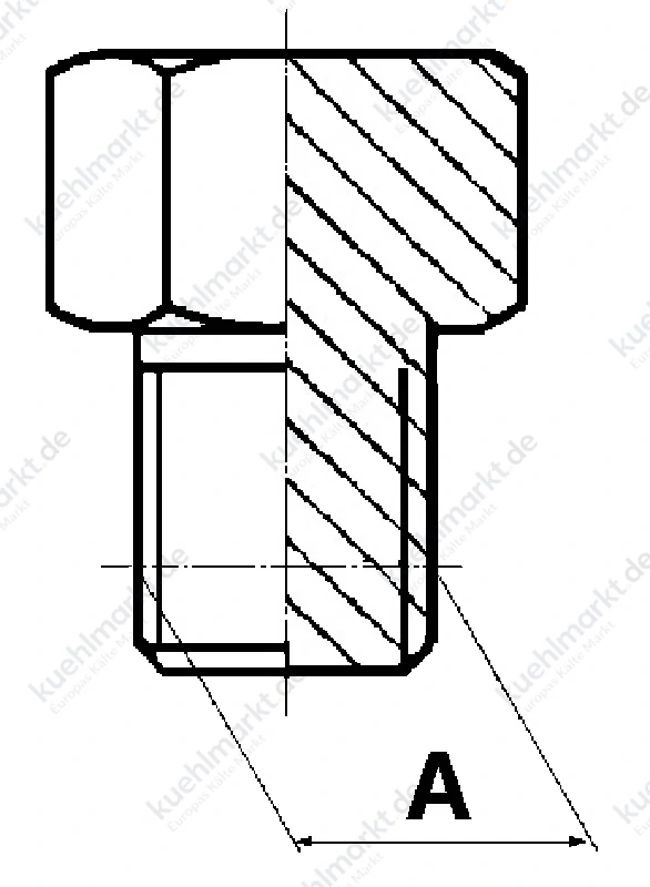 Verschlussstopfen konisch VSK 1/4''NPTF