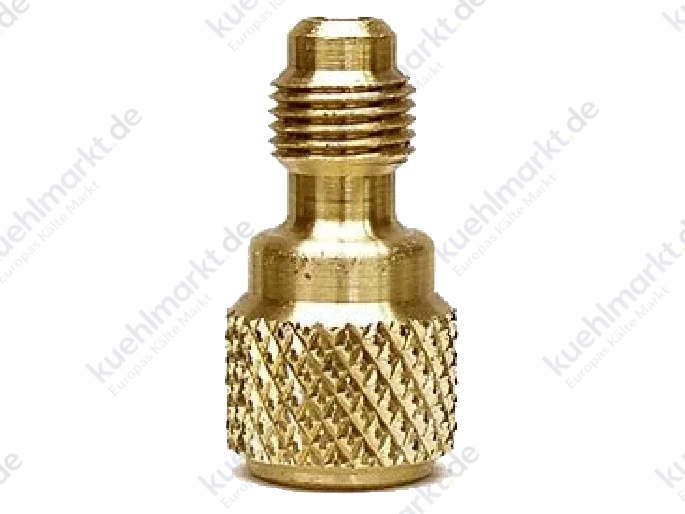 CPS Messingadapter AD78 7/16''UNFx1/2''-20UNF i/a R410A