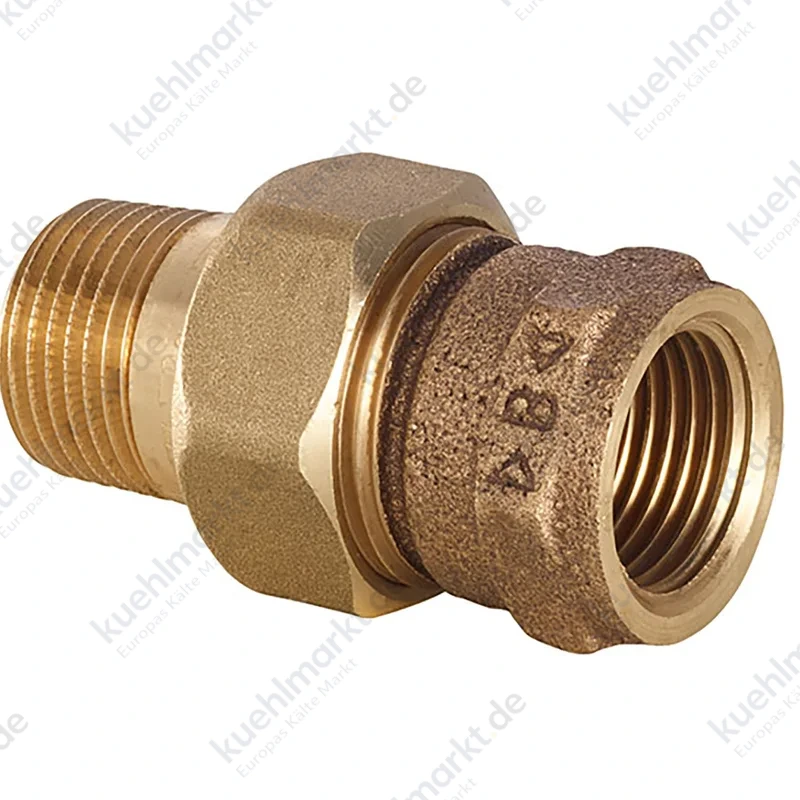 Verschraubung 3341 Rotguß a/a 1-1/4'' flachdichtend