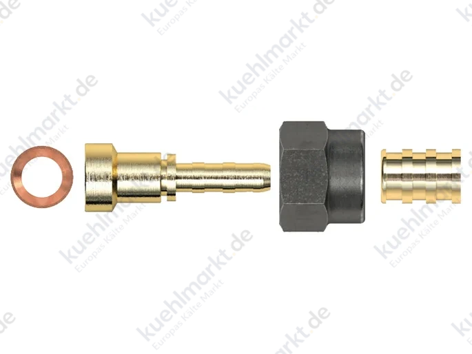 Gomax Press-Anschluss 3/8 SAE XBA04N Quadra DN6 gerade (Pack=50 Stck)