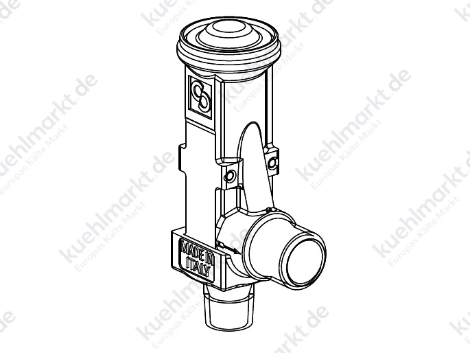 Panasonic CO2 R744 Überdruckventil PAW-CO2-PRV80 80bar 3/8'' NPT-1/2''G