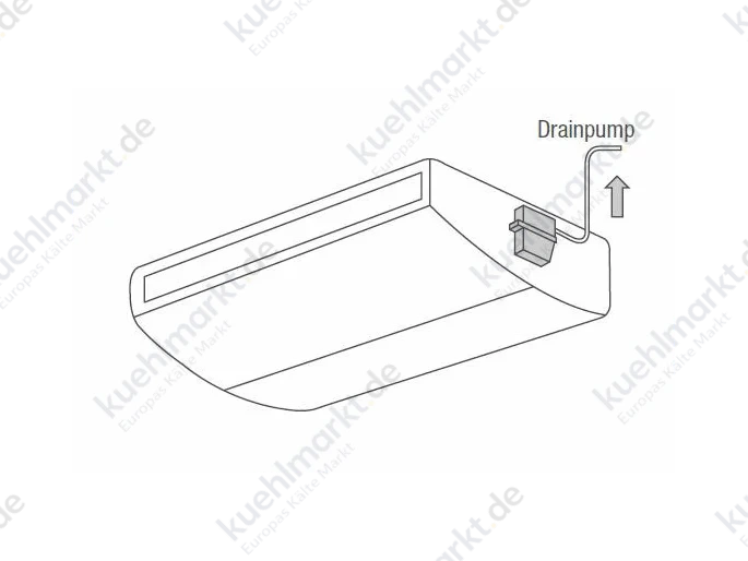 Mitsubishi Tauwasserpumpe PAC-SJ92DM-E für Deckenunterbaugeräte
