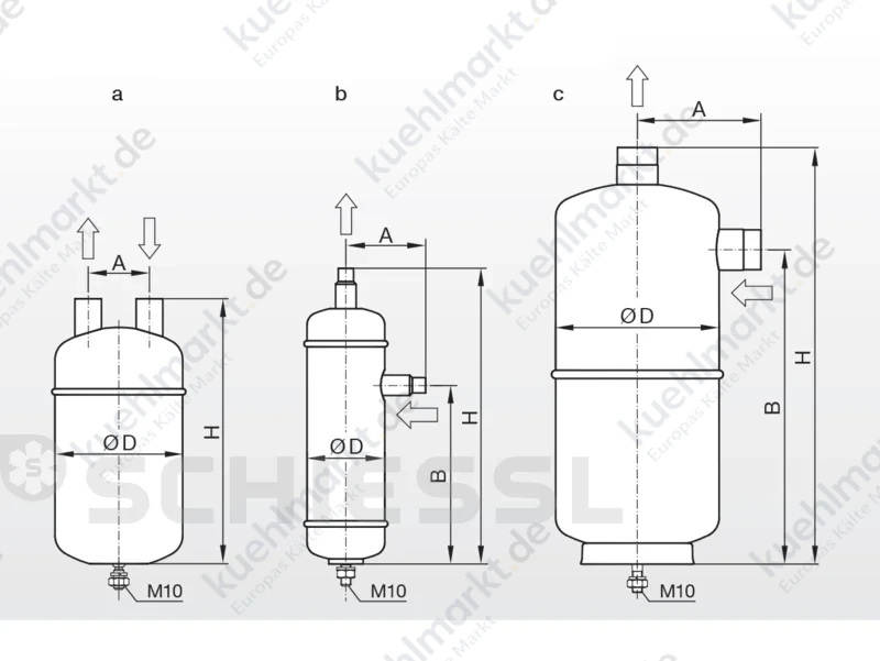 ESK Flüssigkeitsabscheider CO2 FA-12U-CDH 12mm 100bar