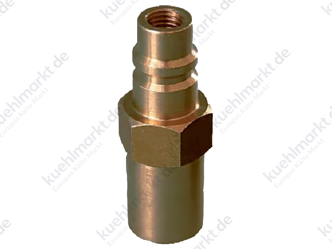Refco KFZ Messing Ventil m.Einsatz RV-10/10 f.R134a +Staubkappe