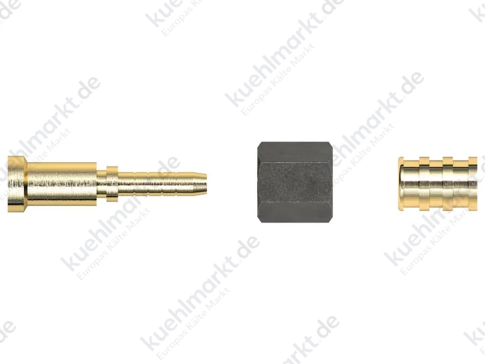 Gomax Press-Anschluss 7/16 UNF KBA02M Quadra DN4 gerade (Pack=10Stck)
