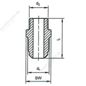 Winkelstück konisch WK 5/8''UNFx3/8''NPTF
