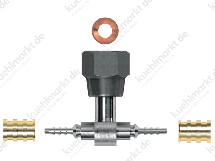 Gomax Press-Anschluss 7/16 UNF KPB0C2 Quadra DN2 T-Stück (Pack=10Stck)