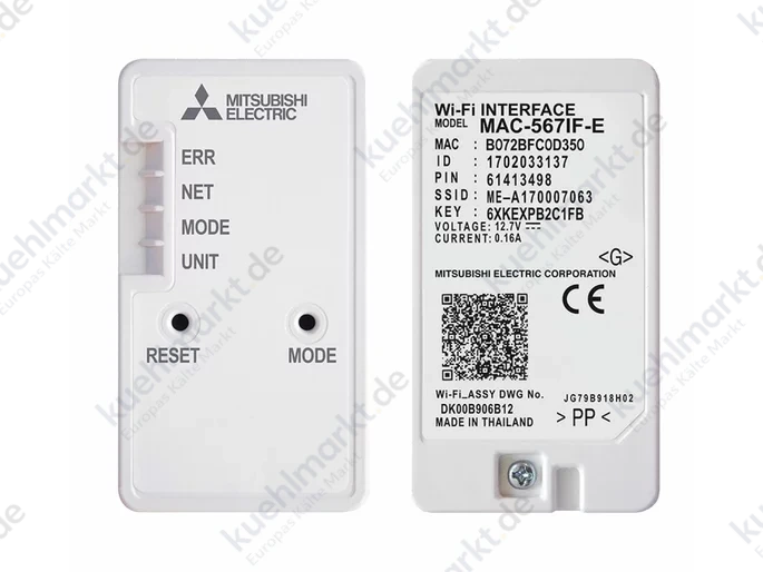 Mitsubishi Wi-Fi Adapter MAC-587IF-E FW37