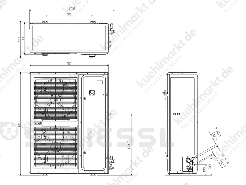 Copeland Außeneinheit EazyCool A2L ZXLY-075IE-TFD-454