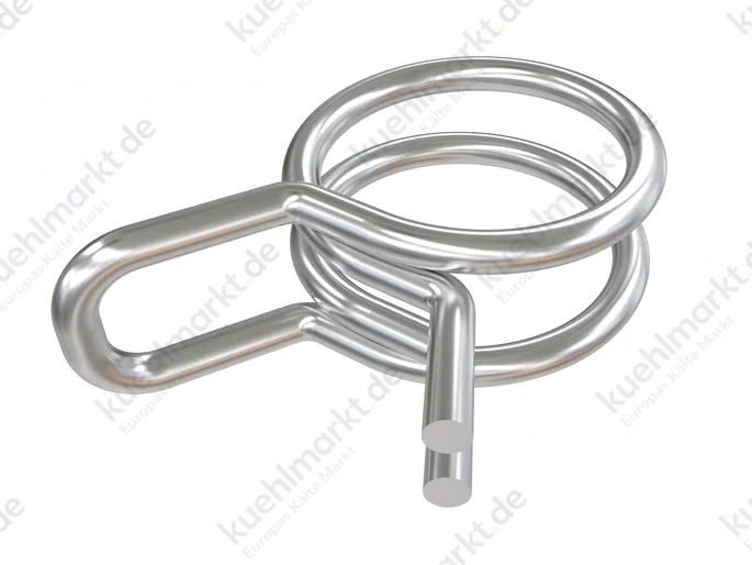 Sauermann Doppeldrahtklemme f. PVC-Schlauch transp. 6mm (25Stk)