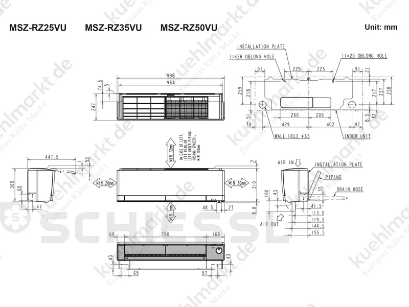 Mitsubishi Klima M-Serie Wand MSZ-RZ35VU
