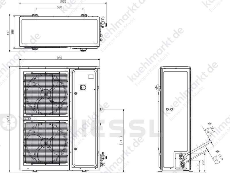 Copeland Außeneinheit EazyCool A2L ZXMY-060E-TFD-304