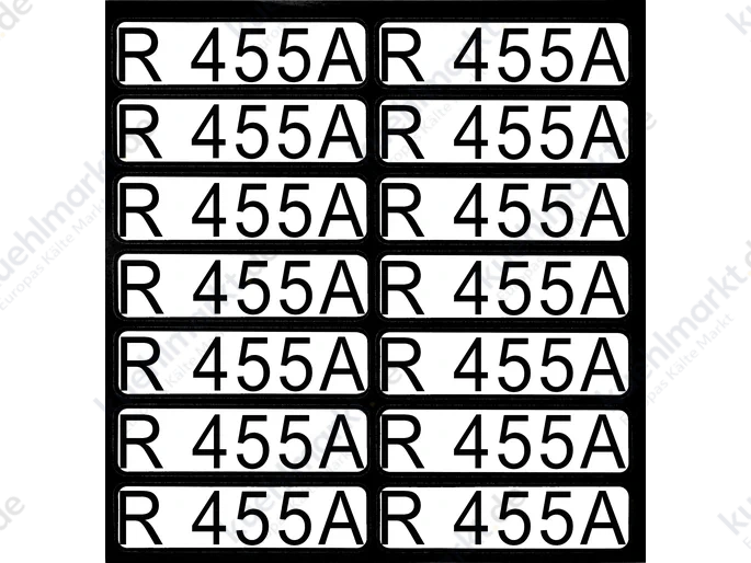 Aufkleber für Richtungspfeile brennbar R455A (1 Satz = 14 St.) brennbar