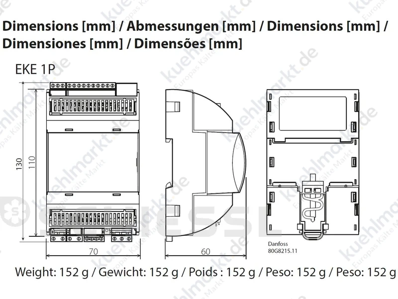 Danfoss Treibermodul EKE 1P 080G0325