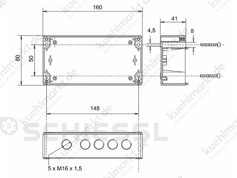 Samon Gastransmitter f. CO2 TR-IR-CO2-10000: 4-20mA/0-10V, IP54