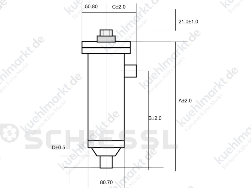Alco Filter-Trocknergehäuse FDS-249 1-1/8'' Löt 003575