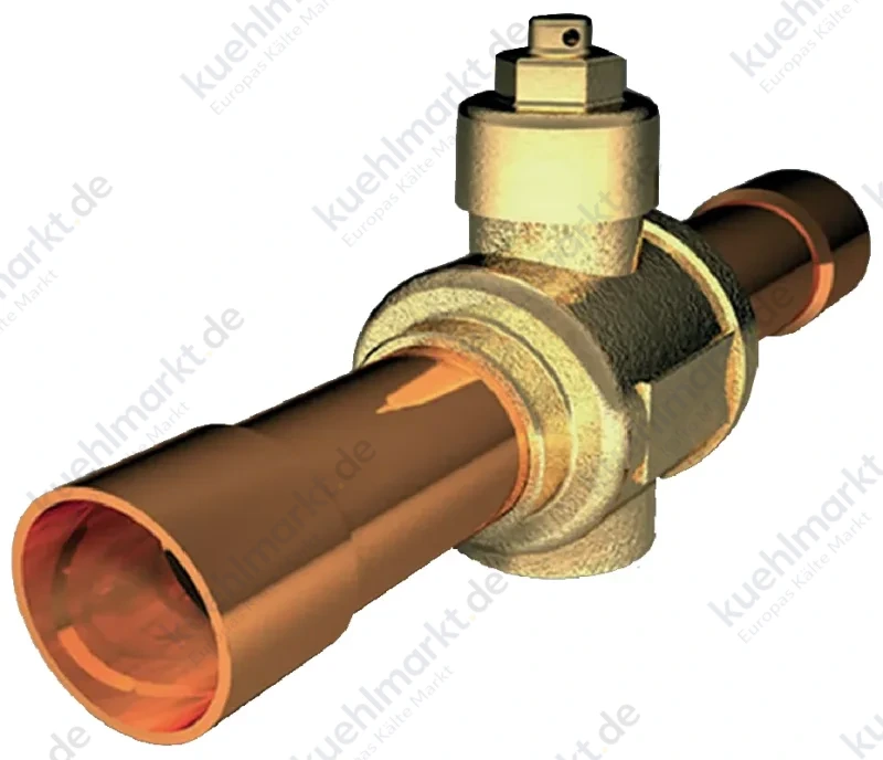Euro Kugelabsperrventil BI-FLOW 60 bar 22mm Löt o.Schrader REF1.1.N.C.022.3.52