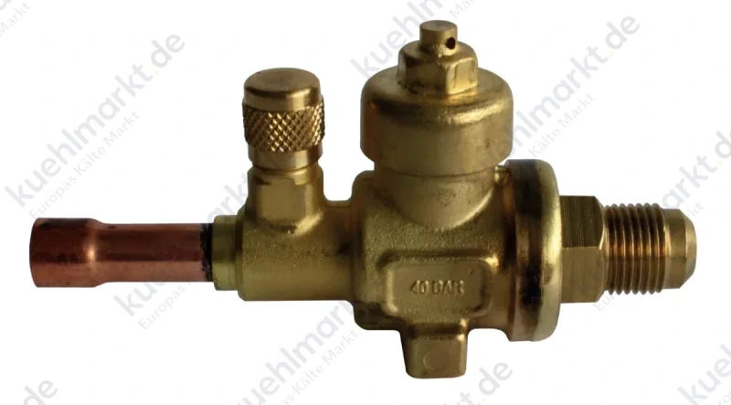 Euro Service-Ventil BI-FLOW HFC-HFO 10 mm Löt x3/8''UNF REF1.0.S.A.010.1.F38