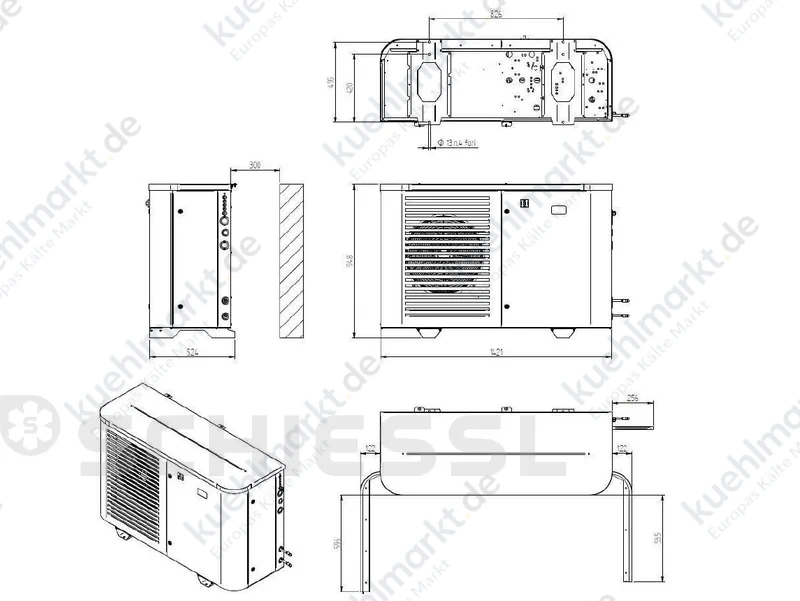 Rivacold Außeneinheit UNICA NK/TK CO2 UND145X320R12