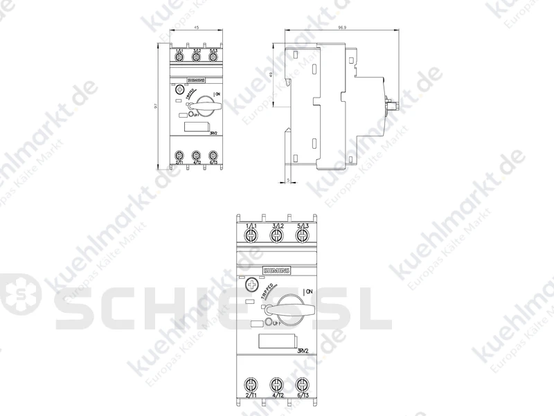 Siemens Motorschutzschalter 3RV2011-1FA10 3,5-5A (VD4)