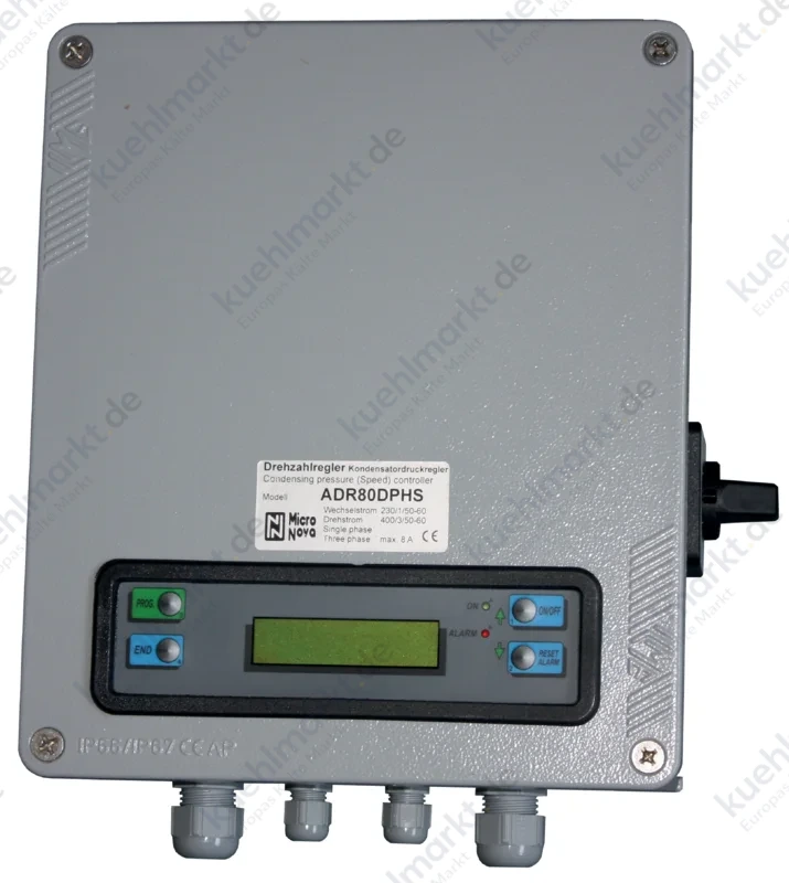Micro Nova Drehzahlregler i.Gehäuse ADR-80DPHS 400V/230V m.Hauptschalter
