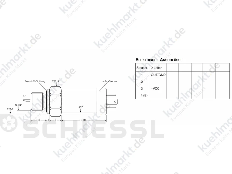 Micro Nova Drucktransmitter PMK-30 0-30 Bar 4-20mA