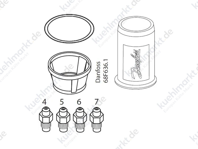 Danfoss Düsenkit 2 AKV10P4-P8 068F5152
