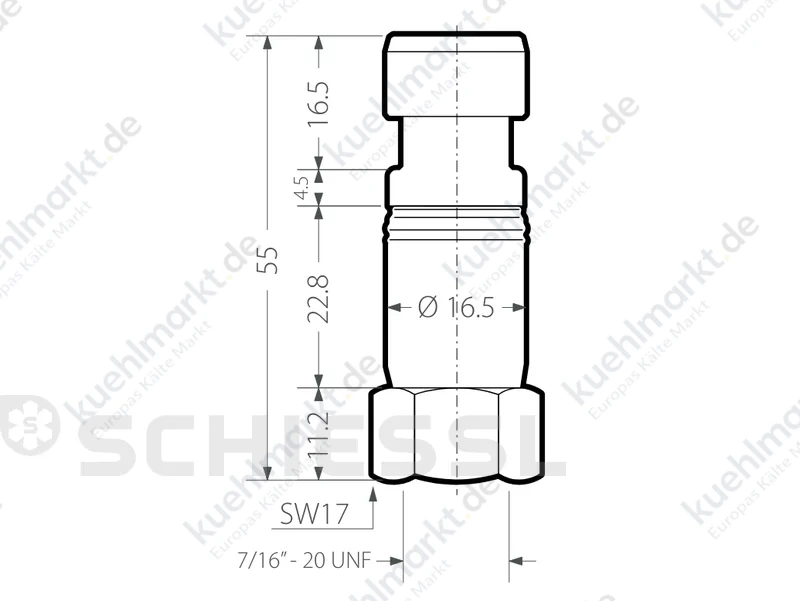 Carel Drucktransmitter SPKT0031C3 4-20mA 0-44,8bar 7/16 Inneng.