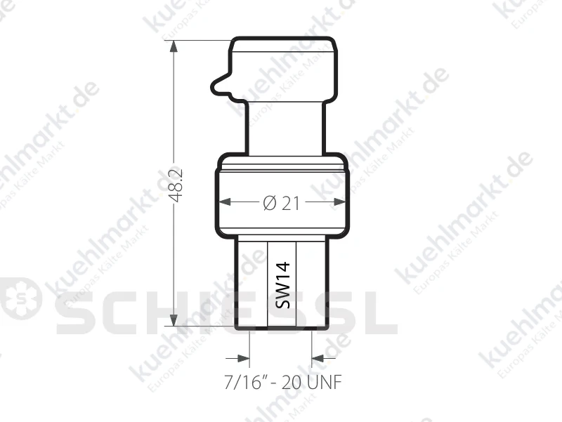 Carel Drucktransmitter SPKT0043P0 0-5Vdc 0-17,3bar 7/16 Inneng.