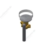 Danfoss Ventilunterteil Winkel TE12 / TE20 Löt 22x28mm 067B4017