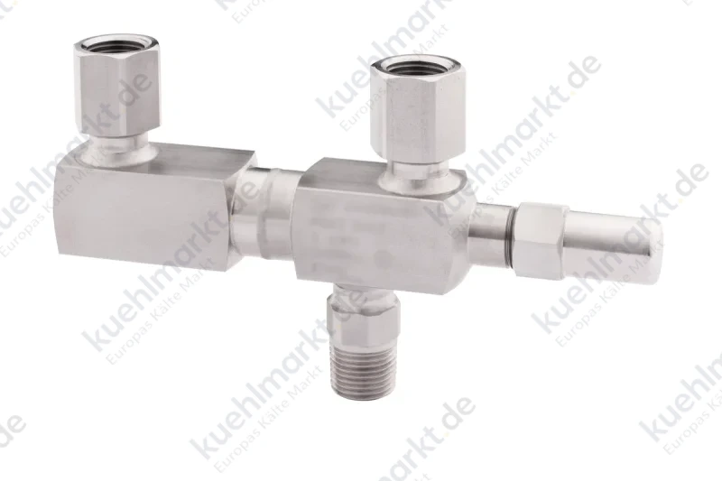 AWA Wechselventil 140bar E30W m. 2 Ausg.G1/2''IG,Eingang G1/2''AG