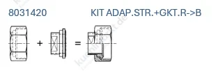 Copeland Adapter Löt zu Rotalock 1-1/4''x22mm Löt 8031420