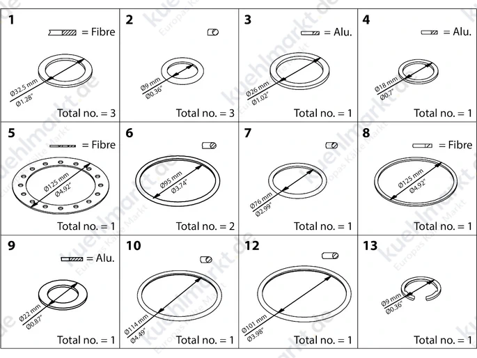 Danfoss Inspektions Kit ICS/ICLX/ICM 65/80 027H6016