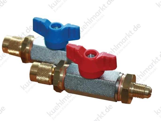 Refco Kugelventil zu Füllschläuchen CX-1/4''SAE-R rot