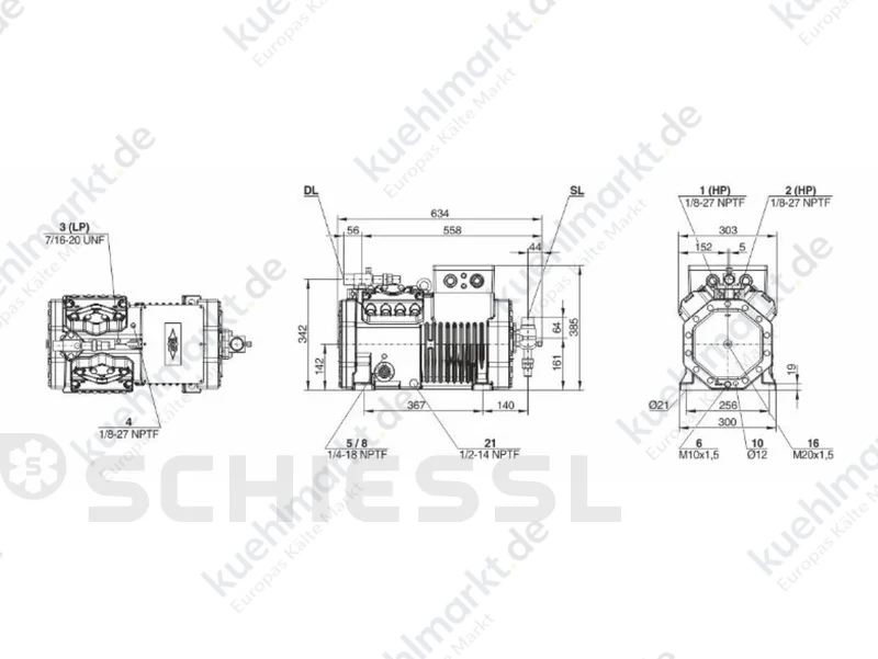 Bitzer halbh. Verdichter CEP4S PRO 4TESP-14Z-40P 400V