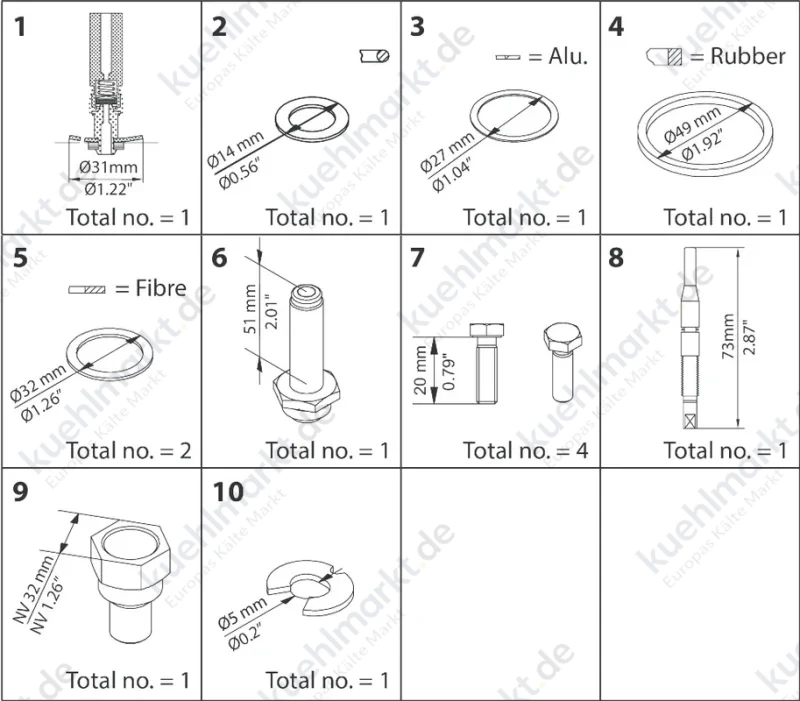 Instandsetzungskit f. EVRAT/EVRST 10 032F2346