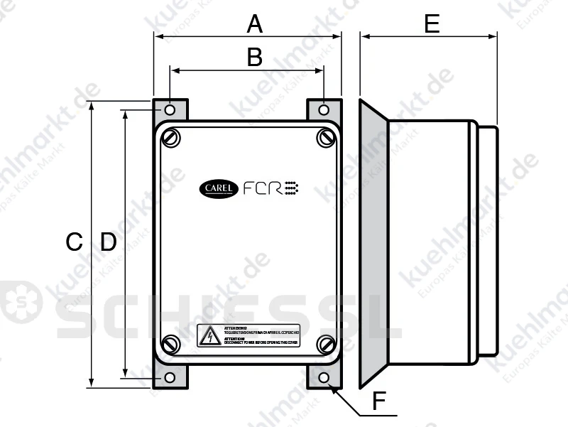 Carel Drehzahlregler FCR 400V 40A IP55 0-10V