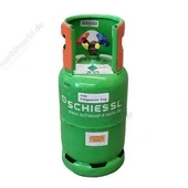 Stahlflasche Kaufflasche Kragen Rot 12,5L 48bar f. brennbare KM A2/A2L/A3