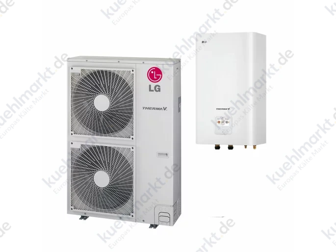 LG Therma V Hydrosplit Wärmepumpen Set HU143MRB.U30 + HN1600MC.NK1 + HA063C.E1