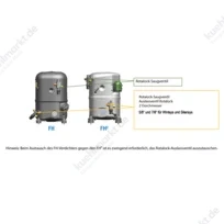 Tecumseh Verdichter FH2 FH4522Z-XG1A Löt 400V