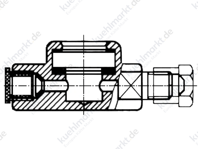 Hansa Schauglas m.Indikator FI 3/4'' UNF i/a 2413312050