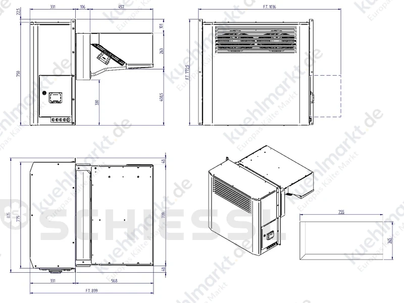 Rivacold Blocksystem BOLD NK für Außenmontage BD2251MA30P11-0011 230V