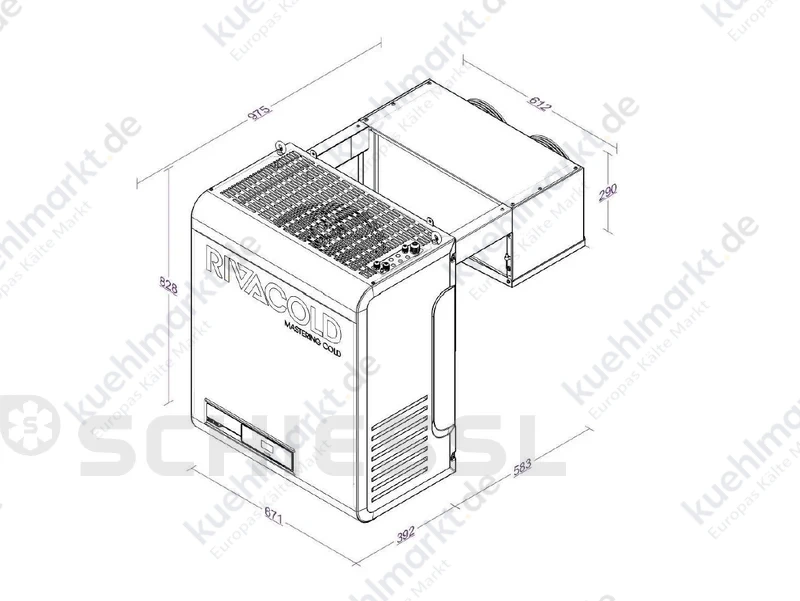Rivacold Sattel Blocksystem TK BEST BEWS301LA40P11 R290 230V
