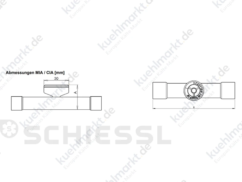Alco Schauglas m.Indikator MIA-M10 10mm Löt 805881