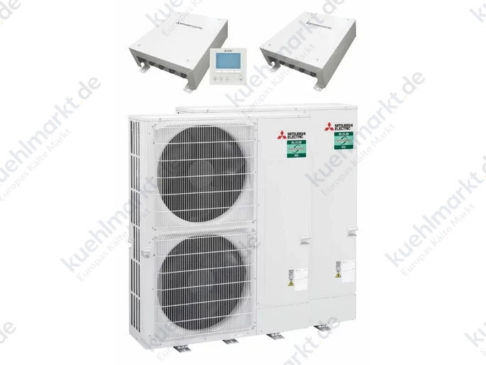 Mitsubishi WP Kaskaden-Set ZM40C Power 2x PUZ-ZM200 / 1x IF013 / 1x SIF013 R32
