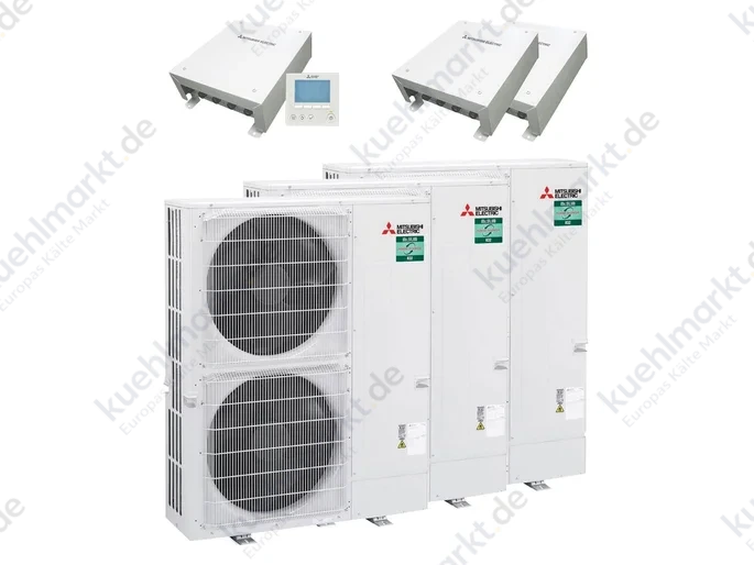 Mitsubishi WP Kaskaden-Set ZM75C-2 Power 3x PUZ-ZM250 / 1x IF013 / 2x SIF013 R32