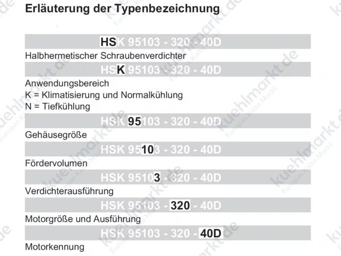 Bitzer halbh. Schraubenverdichter HSK 8571-110 400V/3/50Hz o.Druckventil