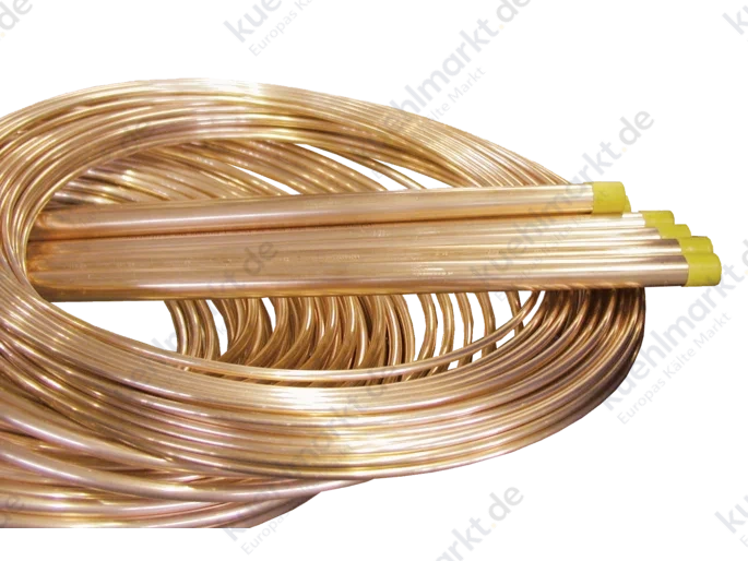 Kupferrohr in Stangen ziehhart (R290) 15x1mm (Stange=5m)